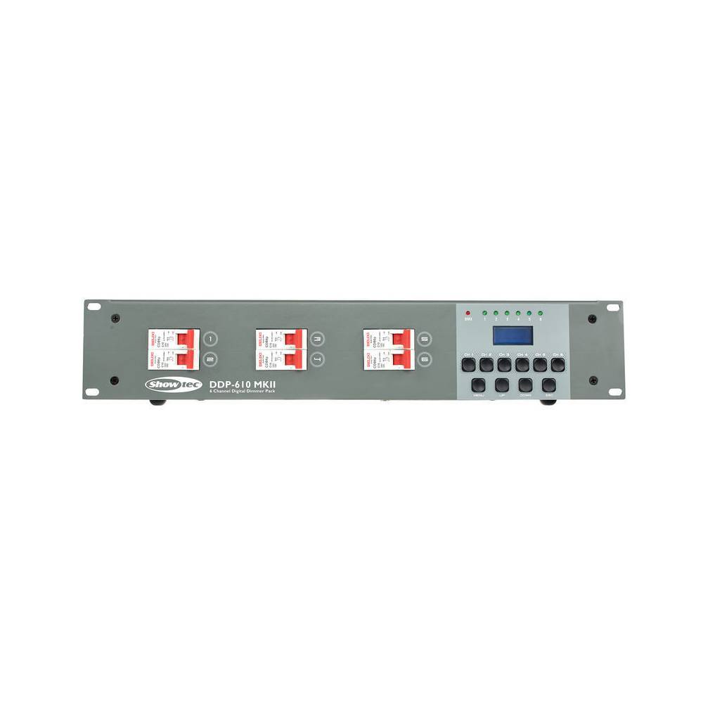Showtec DDP-610S 6-kanaals digitaal dimmerpack schuko
