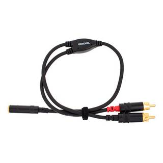 Cordial CFY0.3YCC Intro verloopkabel 3.5mm TRS jack fem - 2x RCA male 0.3m