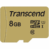 Transcend TS8GUSD500S MicroSDHC UHS-I U3 8GB + Adapter Gold