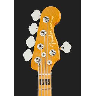 Fender American Ultra Jazz Bass V Arctic Pearl MN met koffer