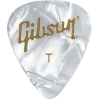 Gibson APRW12-74T plectrums Pearloid White Picks 12-pack thin