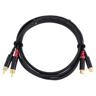Cordial CFU1.5CE Intro verlengkabel 2x RCA male - 2x RCA female 1.5m