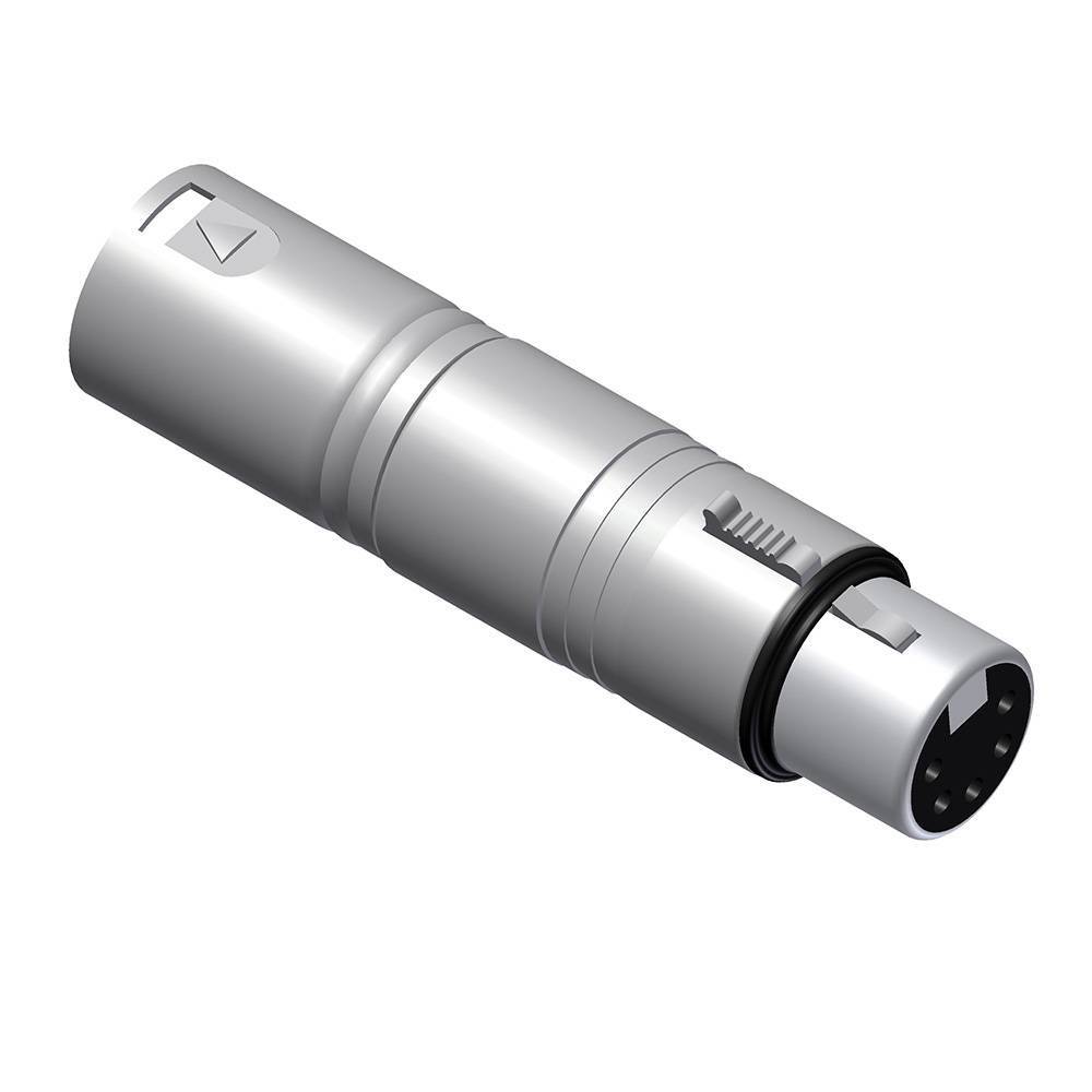 Procab VC150 XLR male 3p naar XLR female 5p adapter