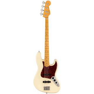 Fender American Professional II Jazz Bass Olympic White MN elektrische basgitaar met koffer