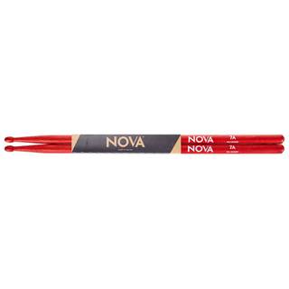 Nova by Vic Firth N7AR 7A drumstokken met houten tip, rood