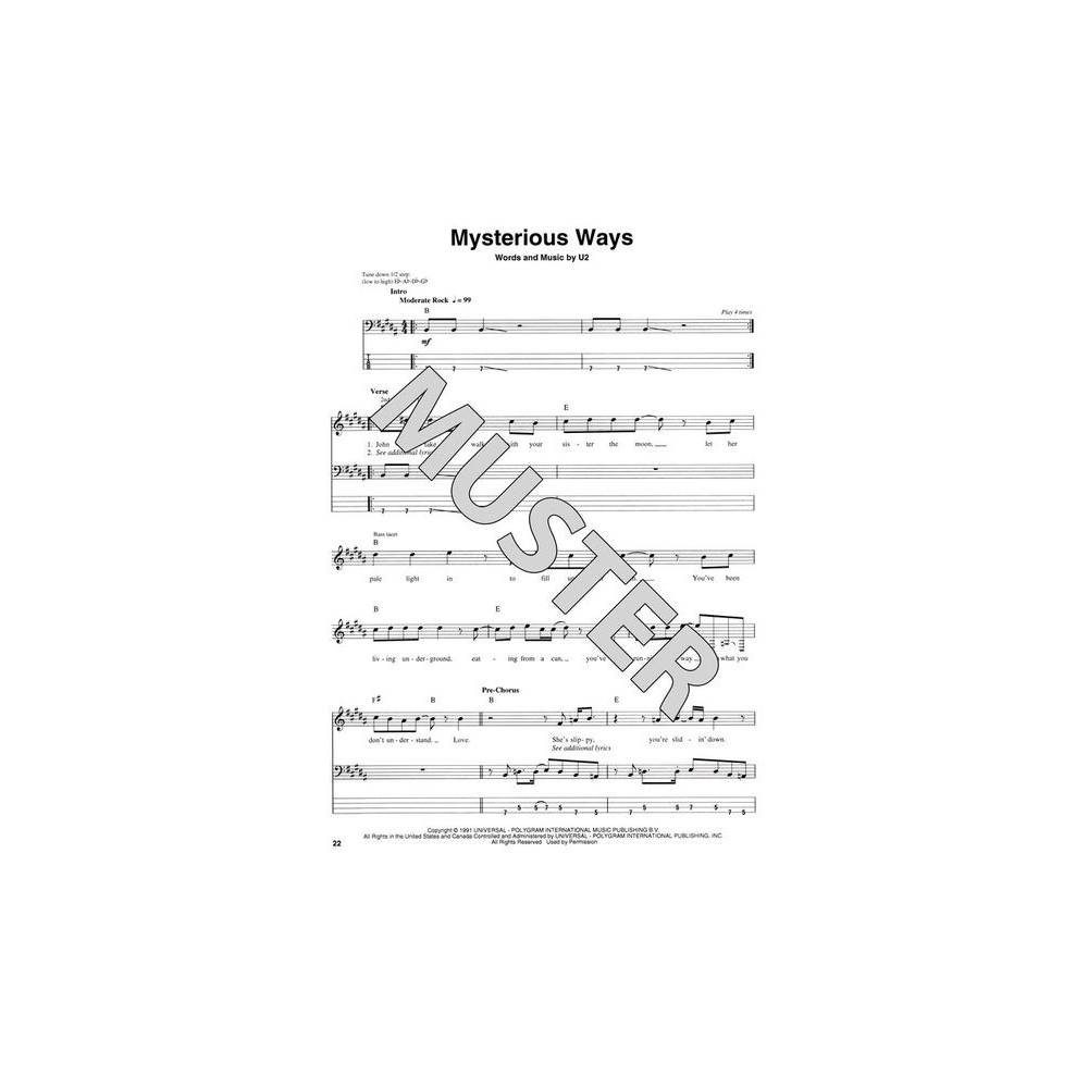 Hal Leonard Bass Play Along Volume 41 U2 Bass Guitar