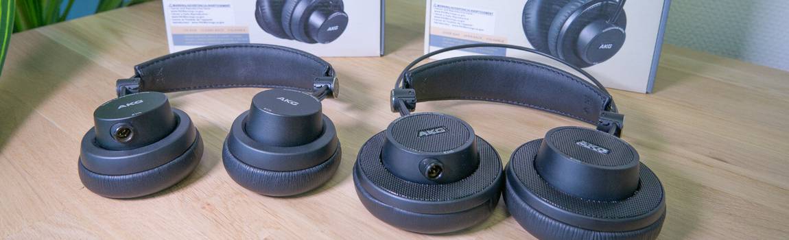 Review: AKG K175 en AKG K245 opvouwbare studio koptelefoons