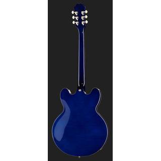 Epiphone Dot Deluxe Blue Burst semi-akoestische gitaar