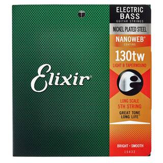 Elixir 15432 Custom String Medium B Taper Wound 130tw
