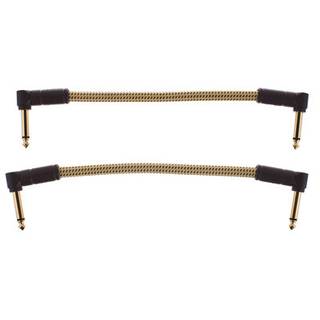 Fender Deluxe Gold Tweed patchkabels 15 cm (2 stuks)