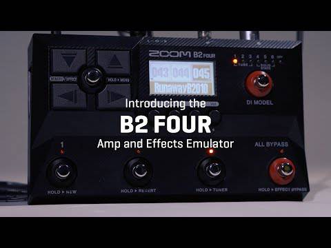 Zoom onthult de B2 FOUR Effects en Amp Emulator