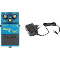 Boss BD-2 Blues Driver effectpedaal + adapter