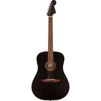 Fender Redondo Special Open Pore Black Top Limited Edition elektrisch-akoestische gitaar met gigbag