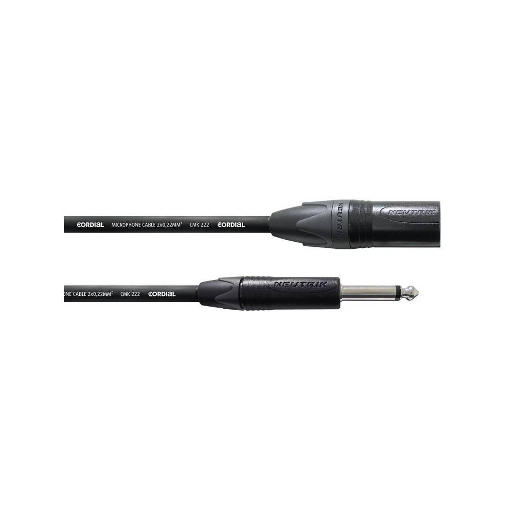 Cordial CPM2.5MP Peak XLR (male) / jack (6.3 mm TS, male) mono 2.5 meter