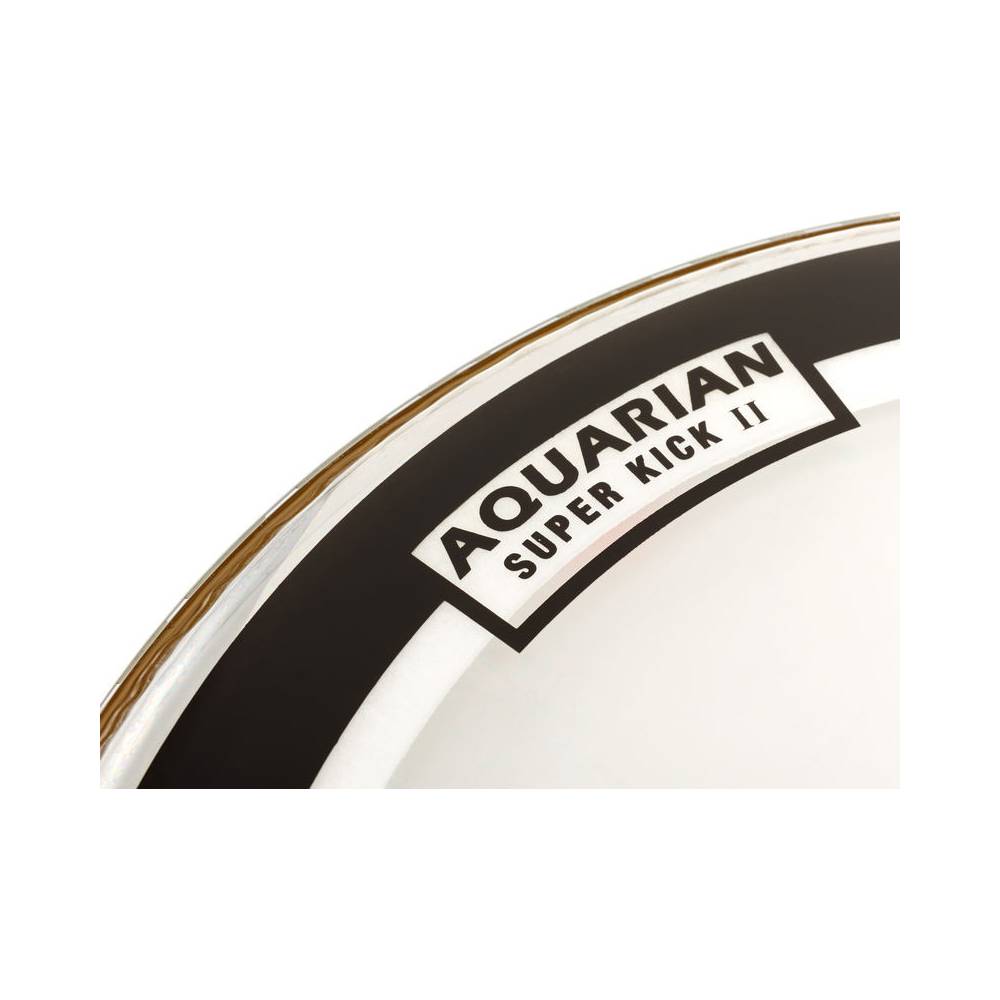 Aquarian 20 inch Super kick II clear bassdrumvel