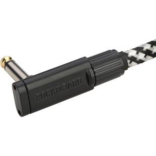 RockBoard Tweed Series Flat Patch Cable Salt&Pepper 10 cm