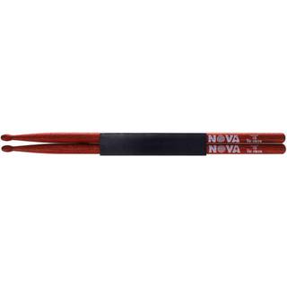 Nova by Vic Firth N2BR 2B drumstokken met houten tip, rood