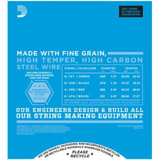 D'Addario EXL160TP Nickel Wound Bass Medium Twin Pack 50-105