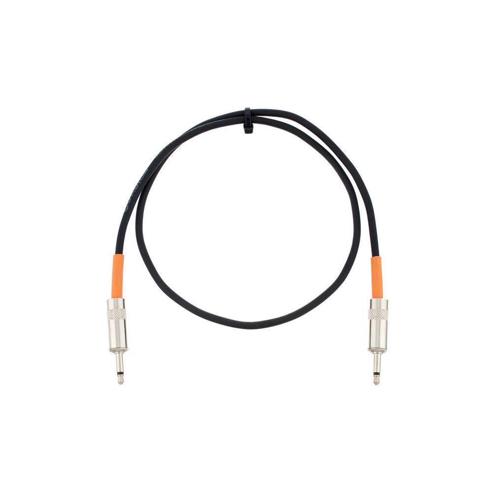 Cordial CPI0.6ZZ Peak Minijack (3.5 mm TS) mono patch kabel zwart 60 cm