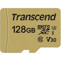 Transcend 500S microSDXC/SDHC 128GB met adapter