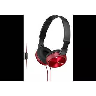 Sony MDRZX310APR opvouwbare hoofdtelefoon met microfoon rood