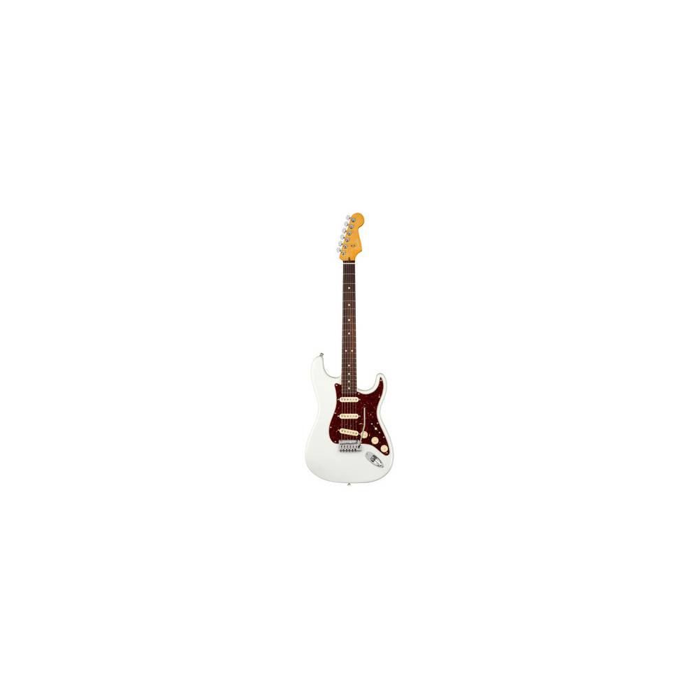 Fender American Ultra Stratocaster Arctic Pearl RW met koffer