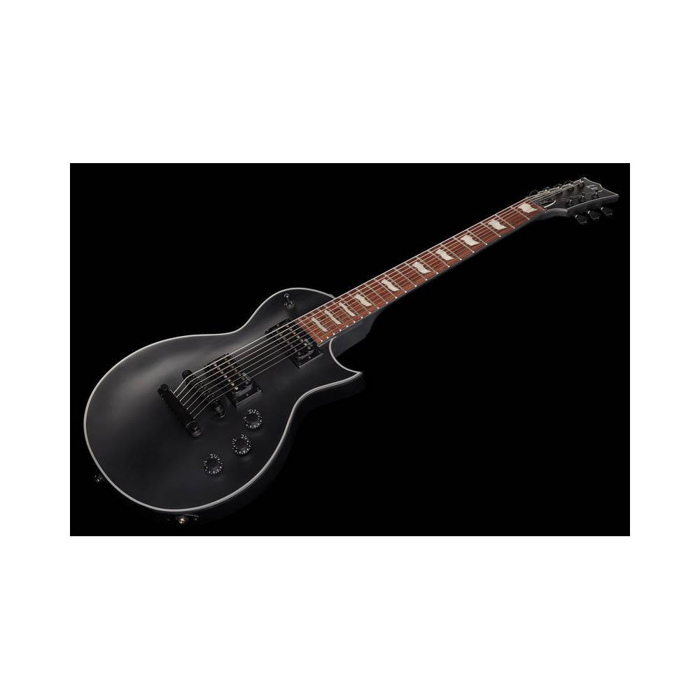 ESP LTD EC-257 Black Satin 7-snarige elektrische gitaar