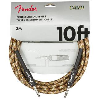 Fender Professional Series Tweed Desert Camo instrumentkabel 3 meter