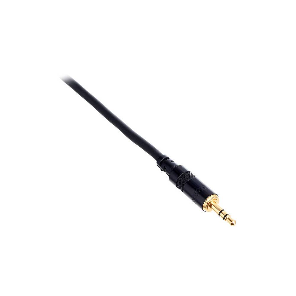 Cordial CFY0.9WPP Intro verloopkabel jack 3.5mm TRS-2x 6.3mm TS 0.9m zwart