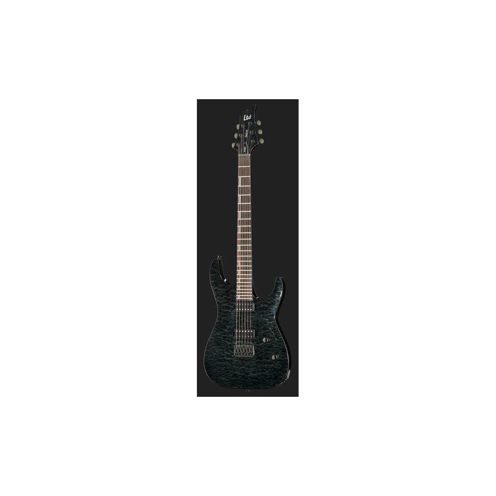 ESP LTD Deluxe H-1001 QM See Thru Black elektrische gitaar