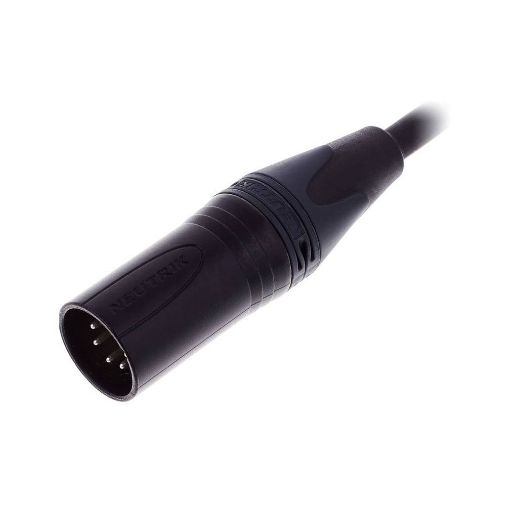 Cordial CDX5-2 DMX XLR male - XLR female 5-pins lichtkabel 5 meter