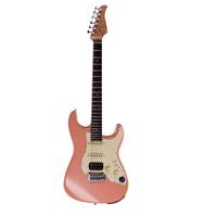 Mooer GTRS Guitars Professional 800 Flamingo Pink Intelligent Guitar met gigbag