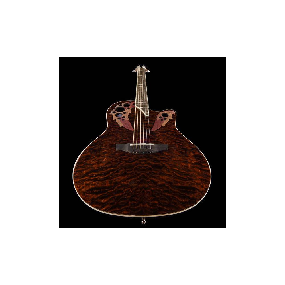 Ovation CE48P-TGE Celebrity Exotic Super Shallow Tiger Eye elektrisch-akoestische westerngitaar