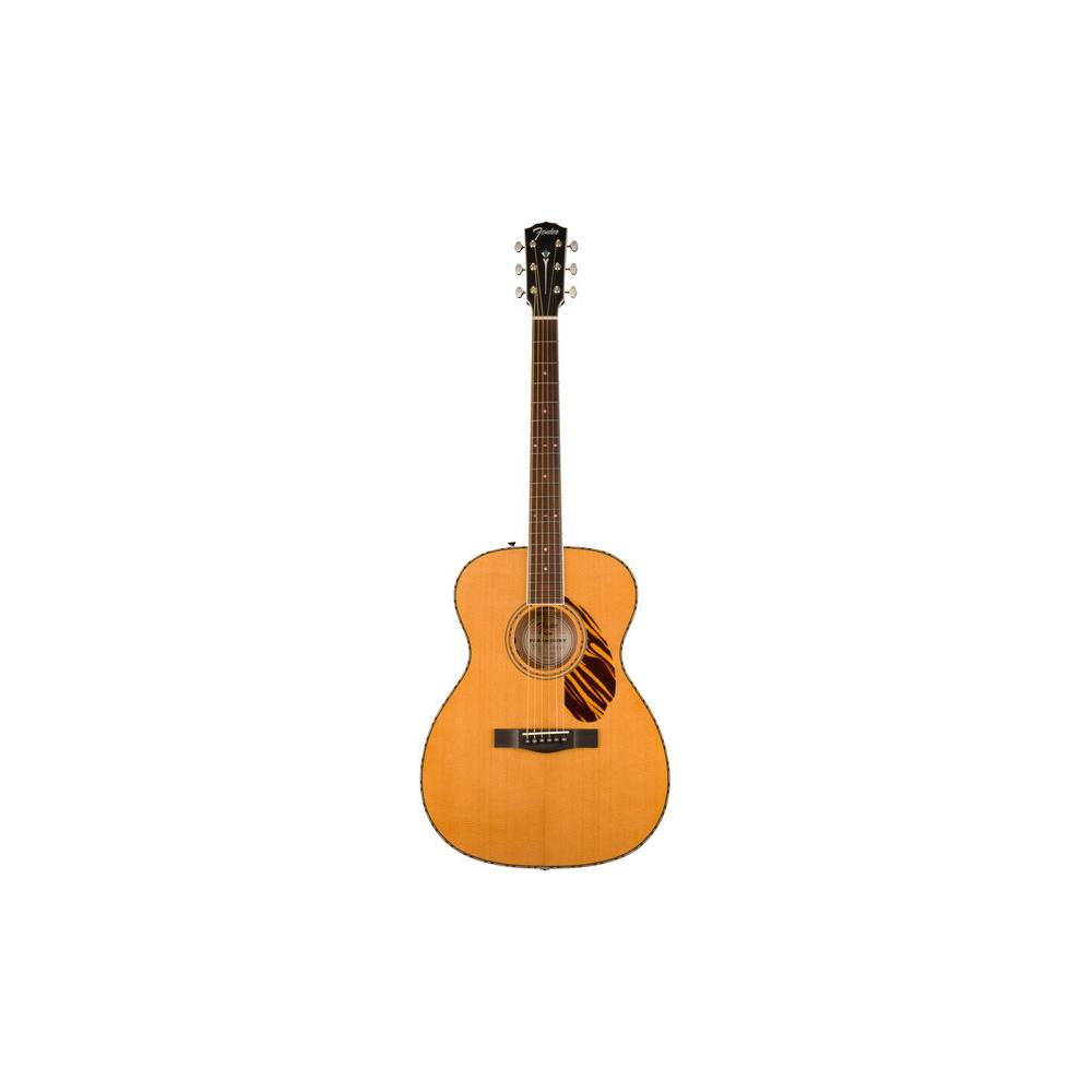 Fender PO-220E Orchestra Natural elektrisch-akoestische westerngitaar met koffer