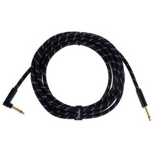 Fender Deluxe Cables instrumentkabel 4.5m zwart recht+haaks