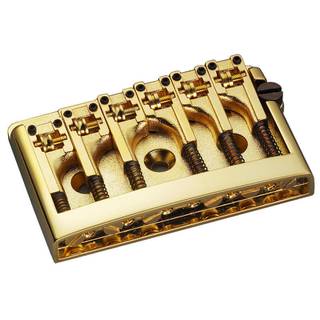 Schaller 3D-6 GO Flatmount Guitar Bridge Gold