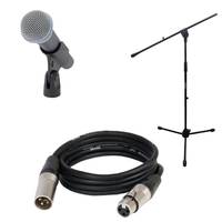 Shure Beta 58a zangmicrofoon met kabel en statief