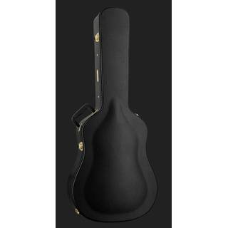Fender Paramount PM-1E Dreadnought Mahogany Black Top Limited Edition elektrisch-akoestische gitaar met koffer