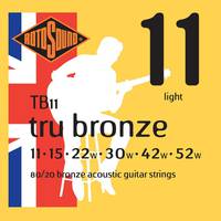 Rotosound TB11 Tru Bronze akoestische gitaarsnaren .011-.052w