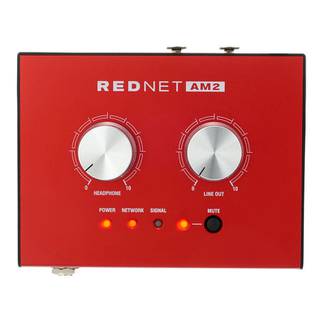 Focusrite RedNet AM2 koptelefoonversterker en Dante converter