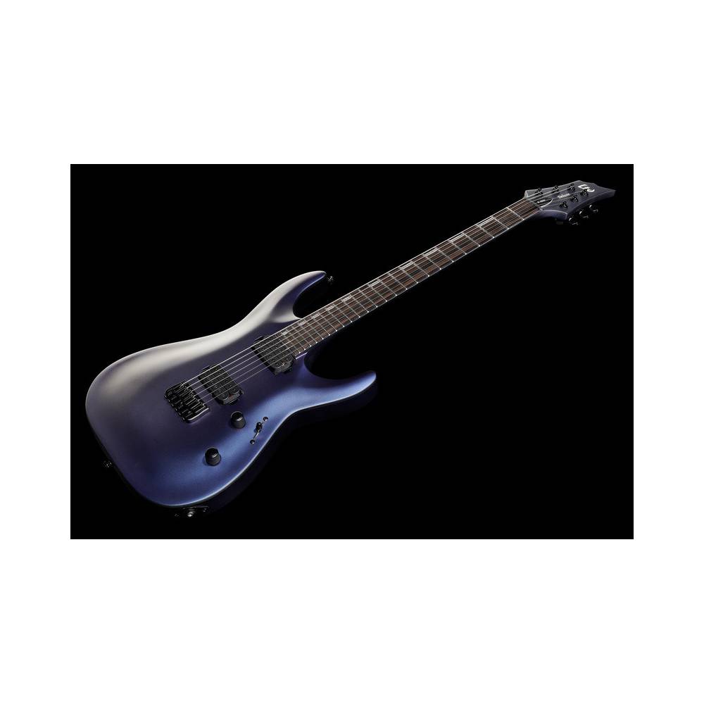 ESP LTD Deluxe H-1001 Violet Andromeda Satin met Seymour Duncan Pegasus/Sentient en Hipshot brug