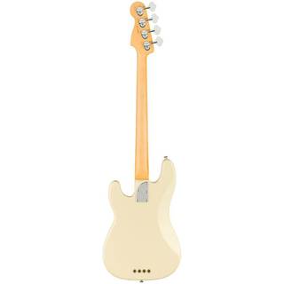 Fender American Professional II Precision Bass MN Olympic White elektrische basgitaar met koffer