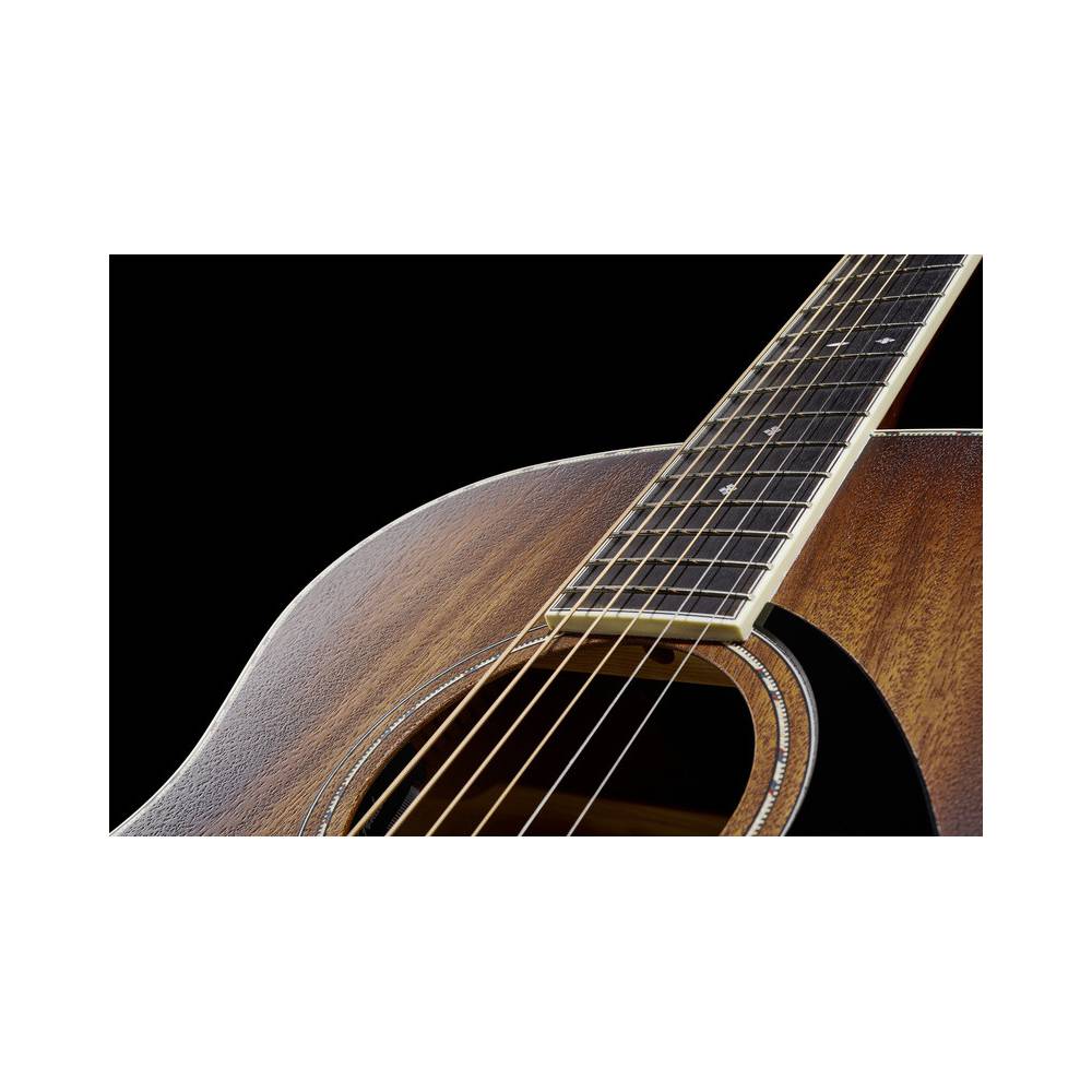 Fender PO-220E Orchestra All Mahogany Aged Cognac Burst elektrisch-akoestische westerngitaar met koffer