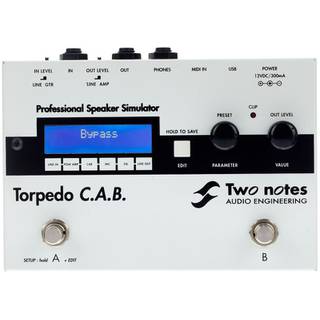 Two Notes Torpedo C.A.B. speakersimulator stompbox