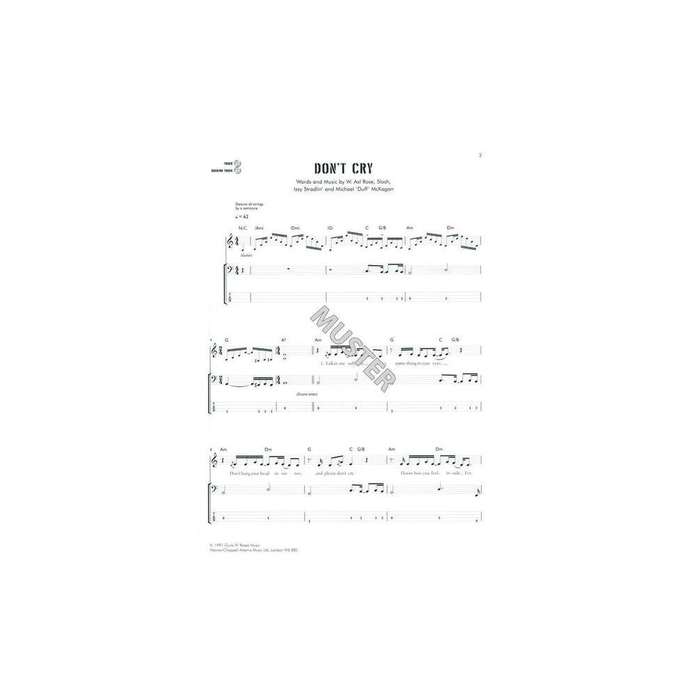 Hal Leonard Authentic Playalong Guns N Roses Bass Guitar