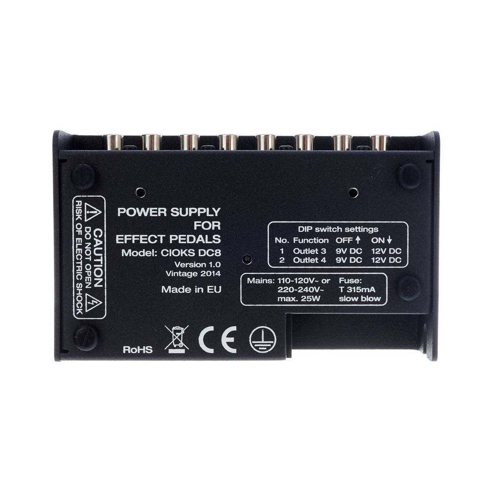 Cioks DC8 multi-voeding voor effectpedalen