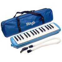 Stagg MELOSTA32 BL melodica blauw incl. hoes