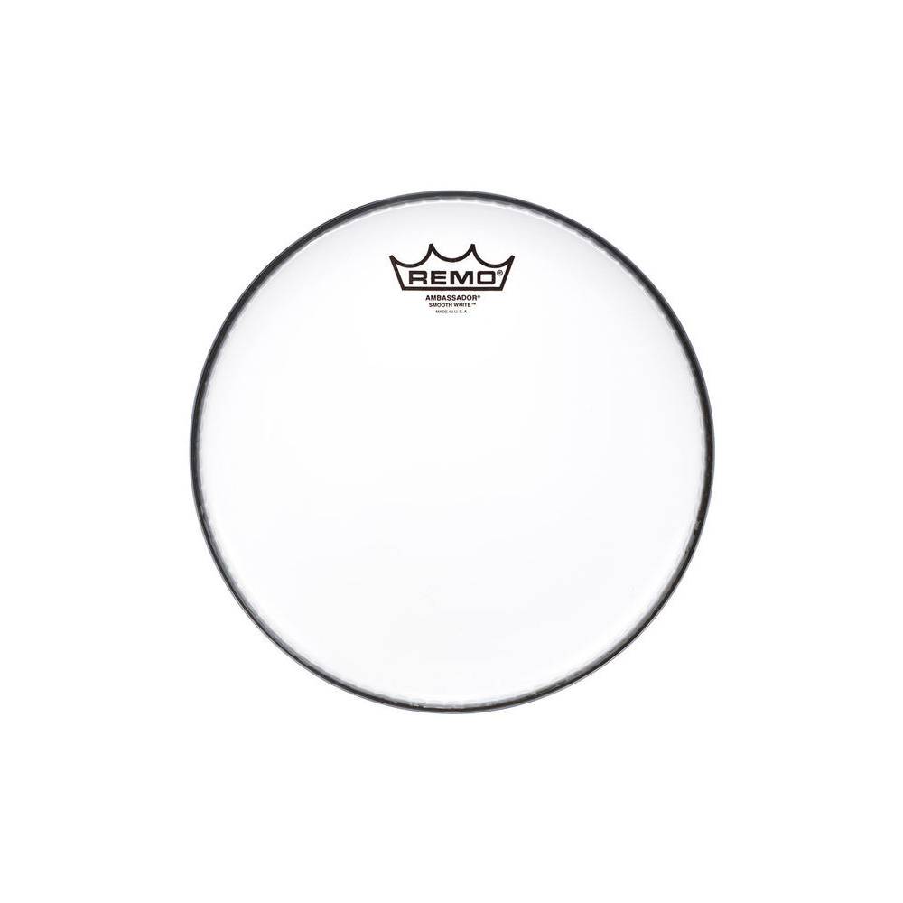 Remo BA-0210-00 Ambassador Smooth White 10"