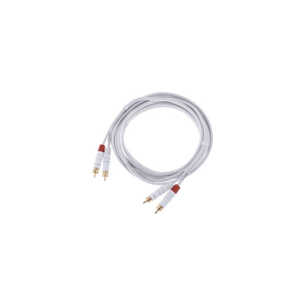 Cordial CFU3CC-SNOW Intro 2x RCA male - 2x RCA male 3m wit