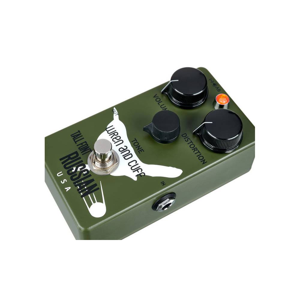 Wren and Cuff Tall Font Russian Fuzz effectpedaal